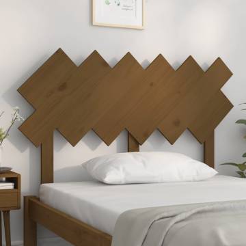 Bed Headboard Honey Brown 122.5x3x80.5 cm Solid Wood Pine