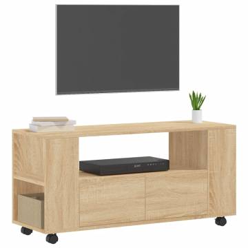 TV Cabinet Sonoma Oak 102x34.5x43 cm Engineered Wood