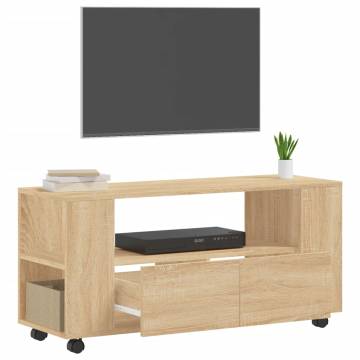 TV Cabinet Sonoma Oak 102x34.5x43 cm Engineered Wood