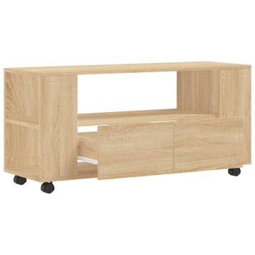 TV Cabinet Sonoma Oak 102x34.5x43 cm Engineered Wood