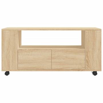 TV Cabinet Sonoma Oak 102x34.5x43 cm Engineered Wood