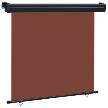 Balcony Side Awning 170x250 cm Brown