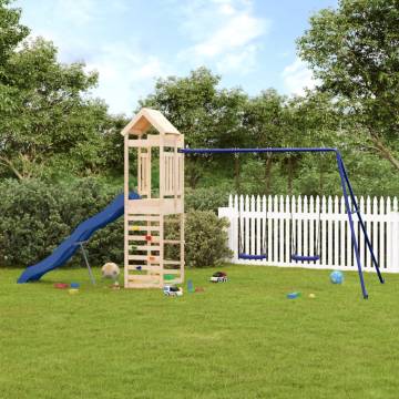 Outdoor Playset Solid Wood Pine