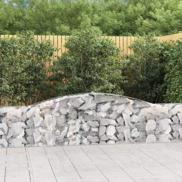 Arched Gabion Baskets 20 pcs 400x30x60/80 cm Galvanised Iron