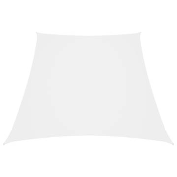 Sunshade Sail Oxford Fabric Trapezium 2/4x3 m White