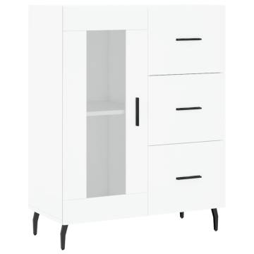 Highboard White 69.5x34x180 cm Engineered Wood