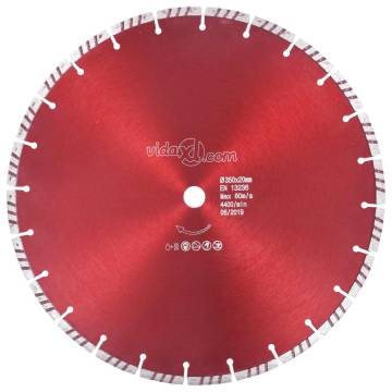 Diamond Cutting Disc with Turbo Steel 350 mm