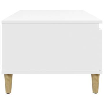 Coffee Table White 90x50x36.5 cm Engineered Wood