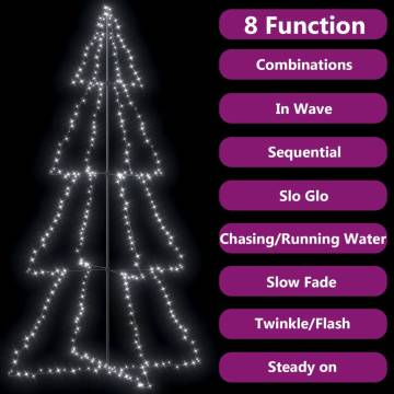 Christmas Cone Tree 360 LEDs Indoor and Outdoor 143x250 cm