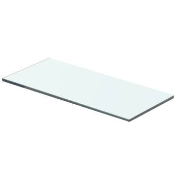 Shelves 2 pcs Panel Glass Clear 40x12 cm