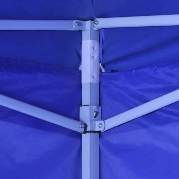 Foldable Tent 3x3 m with 4 Walls Blue