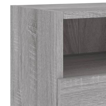 TV Wall Cabinet Grey Sonoma 60x30x30 cm Engineered Wood