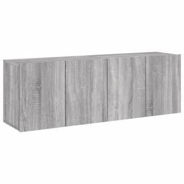 TV Cabinets Wall-mounted 2 pcs Grey Sonoma 60x30x41 cm