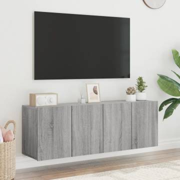 TV Cabinets Wall-mounted 2 pcs Grey Sonoma 60x30x41 cm