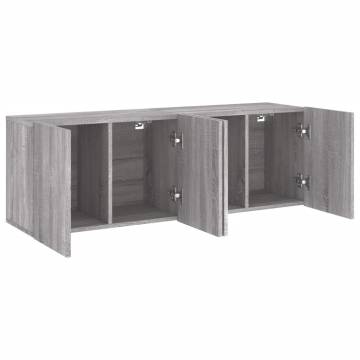 TV Cabinets Wall-mounted 2 pcs Grey Sonoma 60x30x41 cm