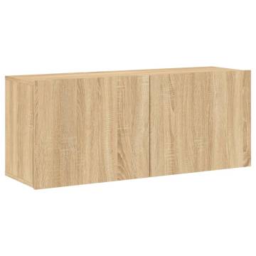 TV Cabinet Wall-mounted Sonoma Oak 100x30x41 cm