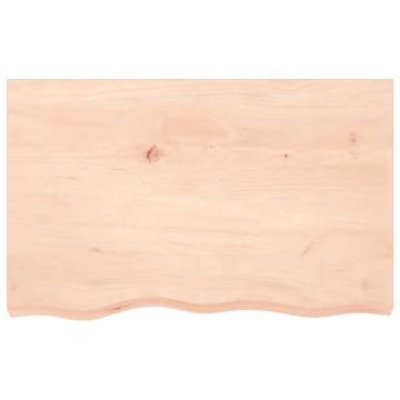 Bathroom Countertop 80x50x(2-6) cm Untreated Solid Wood