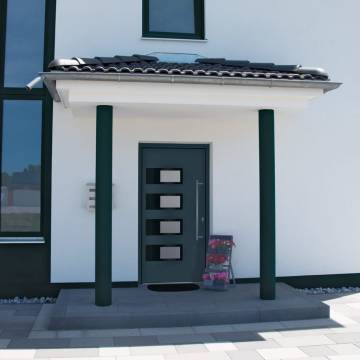 Front Door Anthracite 100x200 cm Aluminium and PVC