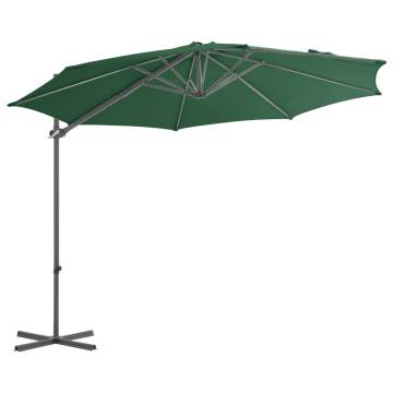 Outdoor Umbrella with Portable Base Green