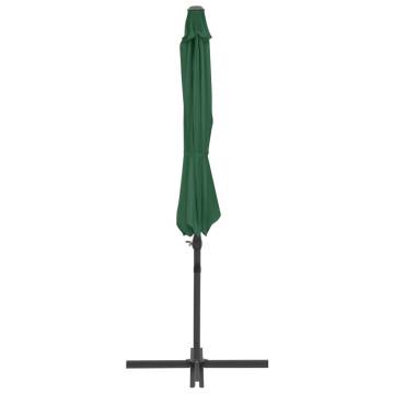 Outdoor Umbrella with Portable Base Green