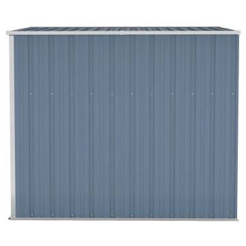 Wall-mounted Garden Shed Grey 118x194x178 cm Galvanised Steel