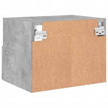 TV Wall Cabinets 2 pcs Concrete Grey 40x30x30 cm Engineered Wood