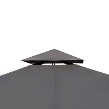 Gazebo with Roof 3x3 m Dark Grey