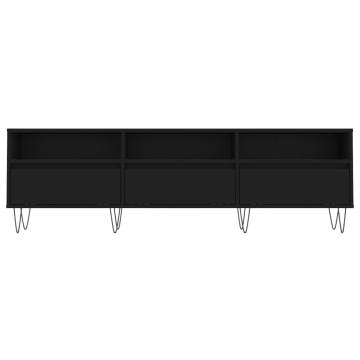 TV Cabinet Black 150x30x44.5 cm Engineered Wood