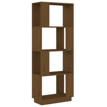 Book Cabinet/Room Divider Honey Brown 51x25x132 cm Solid Wood Pine