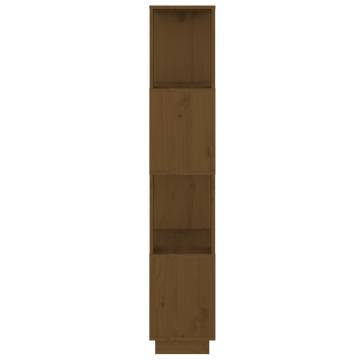 Book Cabinet/Room Divider Honey Brown 51x25x132 cm Solid Wood Pine