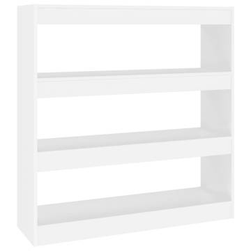 Book Cabinet/Room Divider White 100x30x103 cm