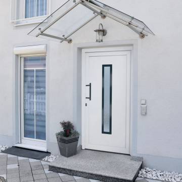 Front Door White 98x200 cm PVC