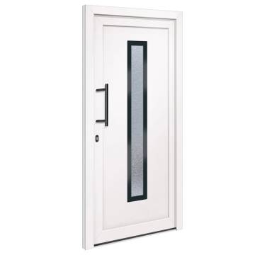 Front Door White 98x200 cm PVC