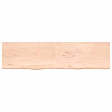 Bathroom Countertop 200x50x(2-6) cm Untreated Solid Wood