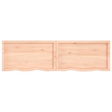 Bathroom Countertop 200x50x(2-6) cm Untreated Solid Wood