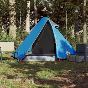 Camping Tent 2-Person Blue Waterproof