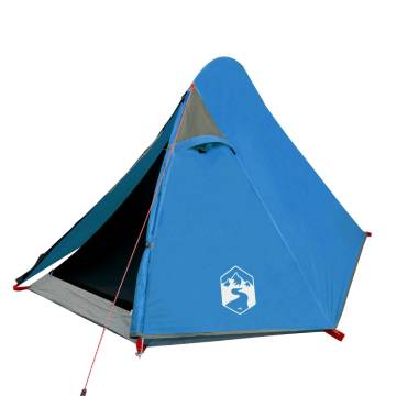 Camping Tent 2-Person Blue Waterproof