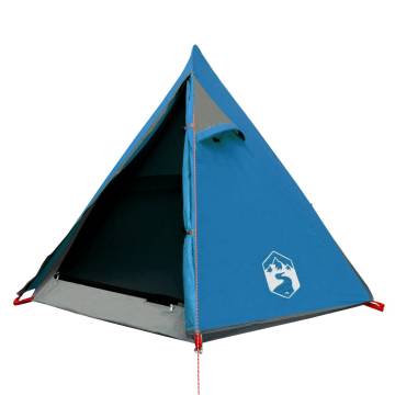 Camping Tent 2-Person Blue Waterproof