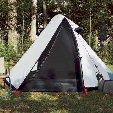 Camping Tent 2-Person White Blackout Fabric Waterproof