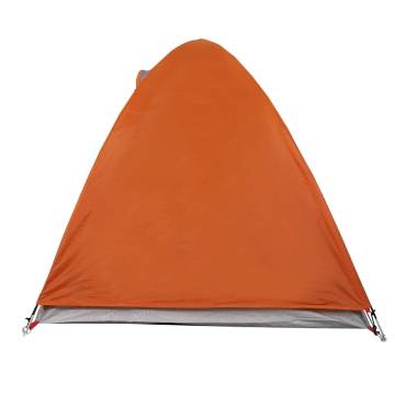 Camping Tent 2-Person Grey and Orange Waterproof