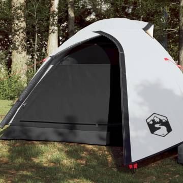 Camping Tent 2-Person White Blackout Fabric Waterproof