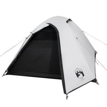 Camping Tent 2-Person White Blackout Fabric Waterproof