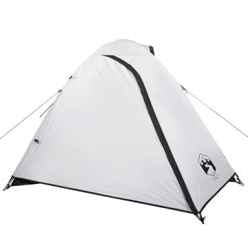 Camping Tent 2-Person White Blackout Fabric Waterproof