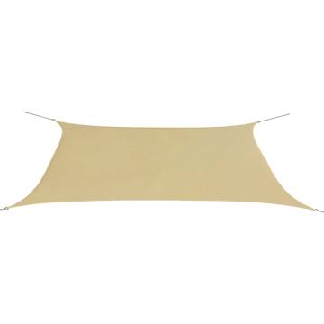 Sunshade Sail Oxford Fabric Rectangular 4x6 m Beige