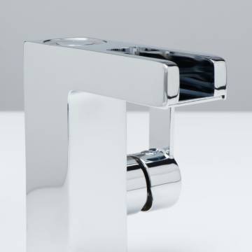 SCHÜTTE LED Basin Mixer Tap with Waterfall Spout ORINOCO Chrome