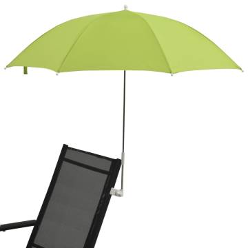 Camping Chair Parasols 2 pcs Green 105 cm