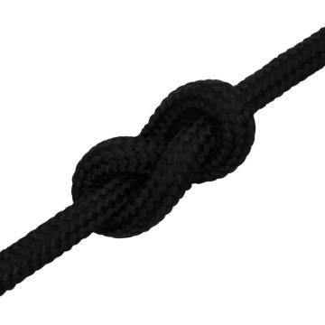 Work Rope Black 16 mm 50 m Polyester