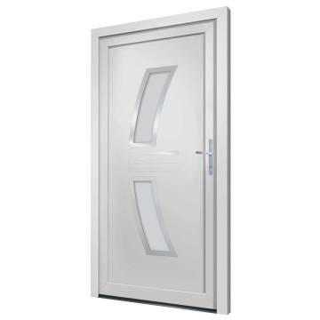 Front Door White 108x200 cm PVC