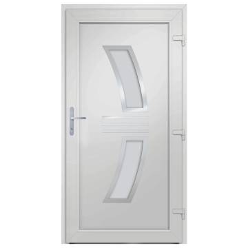 Front Door White 108x200 cm PVC