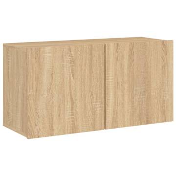 TV Cabinet Wall-mounted Sonoma Oak 80x30x41 cm